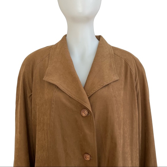 Yuma Vintage Style Oversized Tan Trench Coat Unisex - Picture 2 of 7